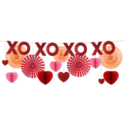 Honeycomb Valentines Garland|Meri Meri