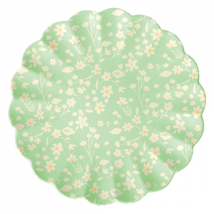 Floral Large Bamboo Plates|Meri Meri