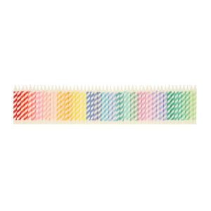 Rainbow Striped Mini Candles|Meri Meri