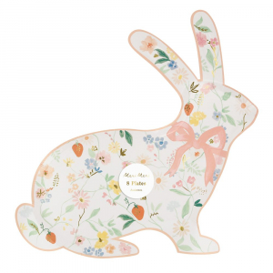 Spring Floral Bunny Shaped Plates|Meri Meri