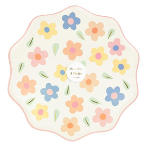 Happy Flowers Dinner Plates|Meri Meri