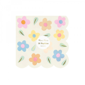 Happy Flowers Large Napkins|Meri Meri