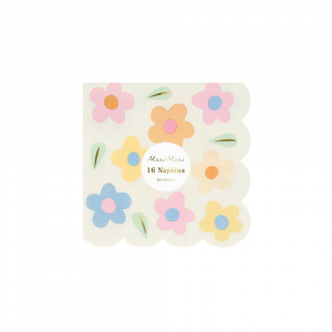 Happy Flowers Small Napkins|Meri Meri