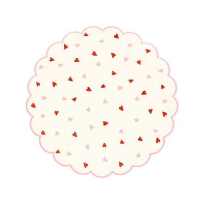 Heart Pattern Side Plates|Meri Meri