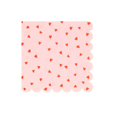 Heart Pattern Large Napkins|Meri Meri