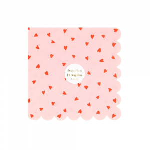 Heart Pattern Large Napkins|Meri Meri