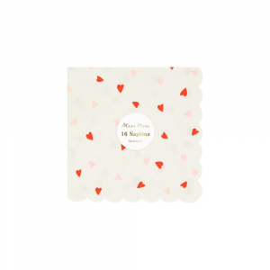 Heart Pattern Small Napkins|Meri Meri