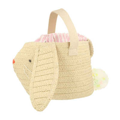 Stripy Ear Bunny Basket Bag|Meri Meri