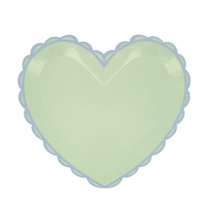 Pastel Heart Large Plates|Meri Meri