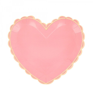 Pastel Heart Large Plates|Meri Meri