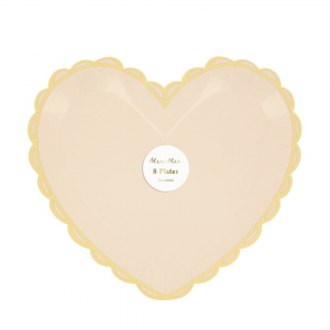 Pastel Heart Large Plates|Meri Meri