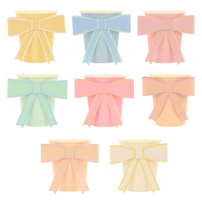 Pastel Bow Cups|Meri Meri