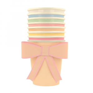 Pastel Bow Cups|Meri Meri