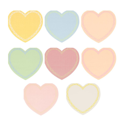 Pastel Heart Small Napkins|Meri Meri
