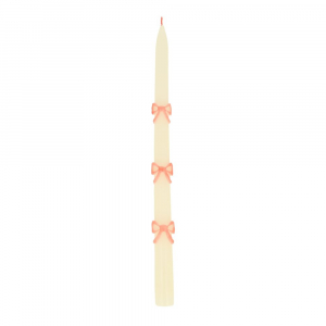 Pink Bow Taper Candles|Meri Meri