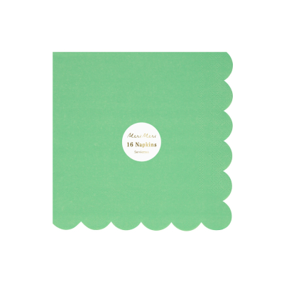 Emerald Green Large Napkins|Meri Meri