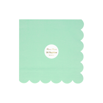 Sea Foam Green Large Napkins|Meri Meri