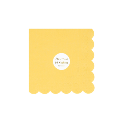 Lemon Sherbert Small Napkins|Meri Meri