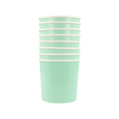 Sea Foam Green Cups|Meri Meri