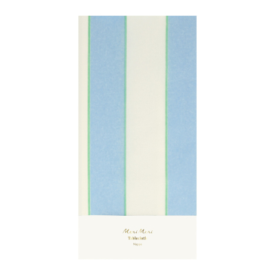 Pale Blue Stripe Tablecloth|Meri Meri