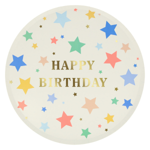 Happy Birthday Stars Dinner Plates|Meri Meri