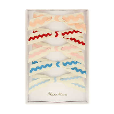 Ric Rac Bow Hair Clips|Meri Meri