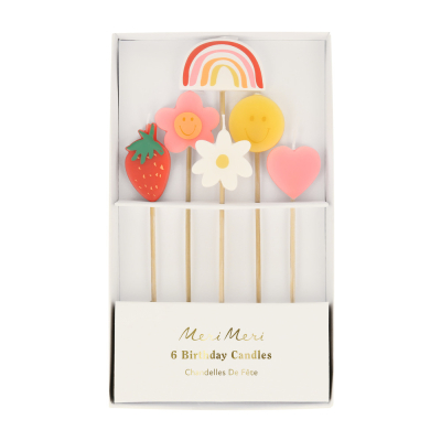 Happy Face Icons Candles|Meri Meri