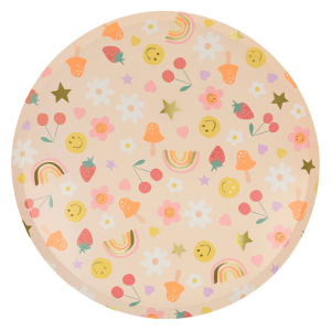 Happy Face Icons Dinner Plates|Meri Meri