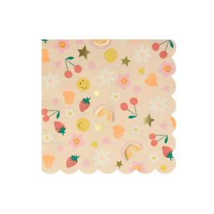 Happy Face Icons Large Napkins|Meri Meri