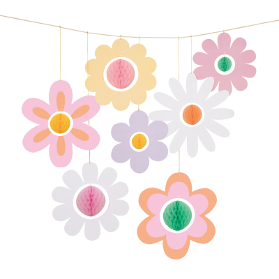 Groovy Flower Hanging Decorations|Meri Meri