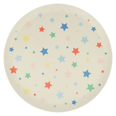 Star Pattern Recycled Plastic Large Plates|Meri Meri