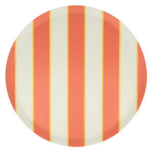 Mixed Stripe Recycled Plastic Large Plates|Meri Meri