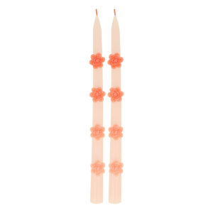 Pink Flower Taper Candles|Meri Meri