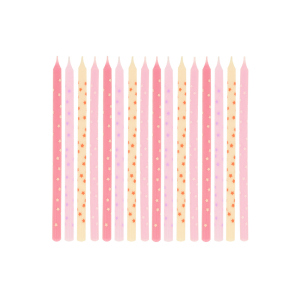 Pink Stars Candles|Meri Meri