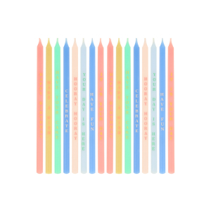 Birthday Phrases Candles|Meri Meri