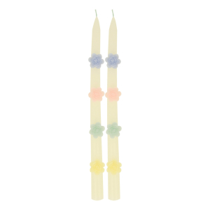 Pastel Flower Taper Candles|Meri Meri