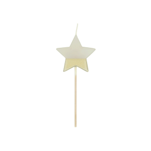 Gold Dipped Star Candle|Meri Meri