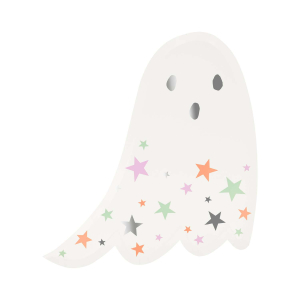 Ghost With Stars Plates|Meri Meri