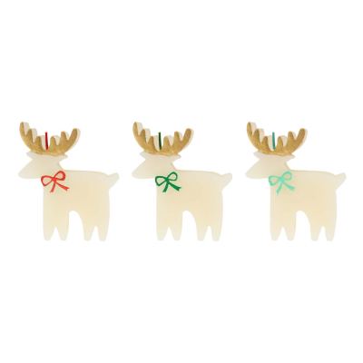 Reindeer With Bow Candles|Meri Meri