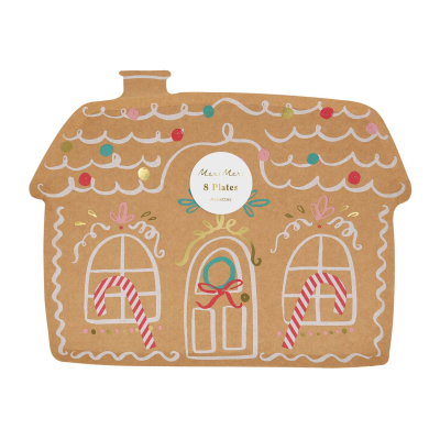 Gingerbread House Plates|Meri Meri