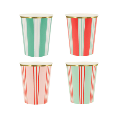 Festive Stripe Cups|Meri Meri