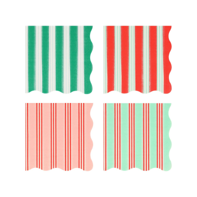 Festive Stripe Small Napkins|Meri Meri