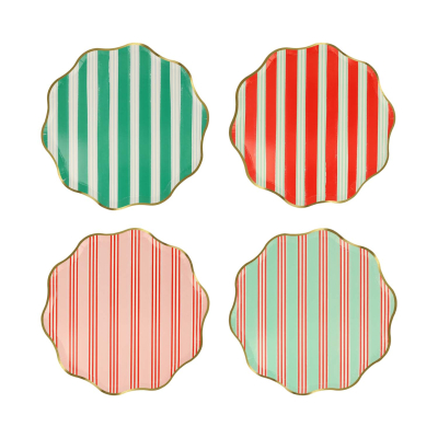 Festive Stripe Side Plates|Meri Meri