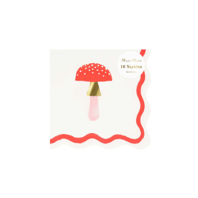 Merry Mushrooms Small Napkins|Meri Meri