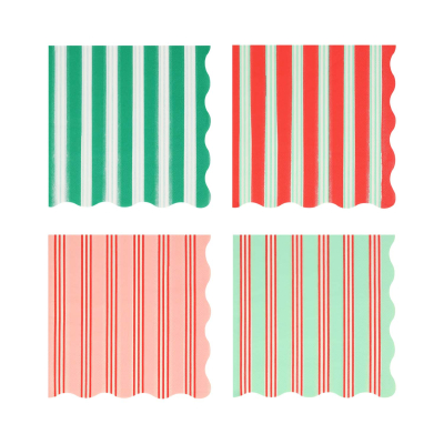 Festive Stripe Large Napkins|Meri Meri
