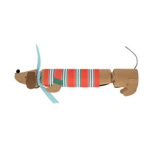 Festive Stripe Sausage Dog Crackers|Meri Meri