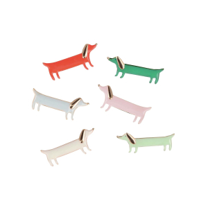 Festive Stripe Sausage Dog Crackers|Meri Meri