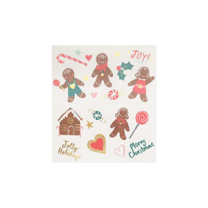 Gingerbread Temporary Tattoos|Meri Meri