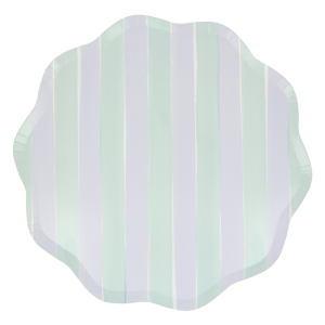 Pastel Stripe Dinner Plates