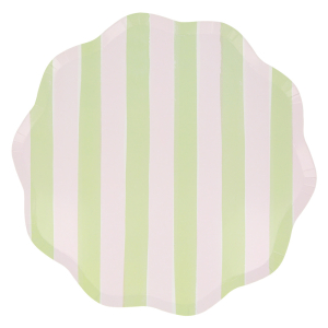 Pastel Stripe Dinner Plates